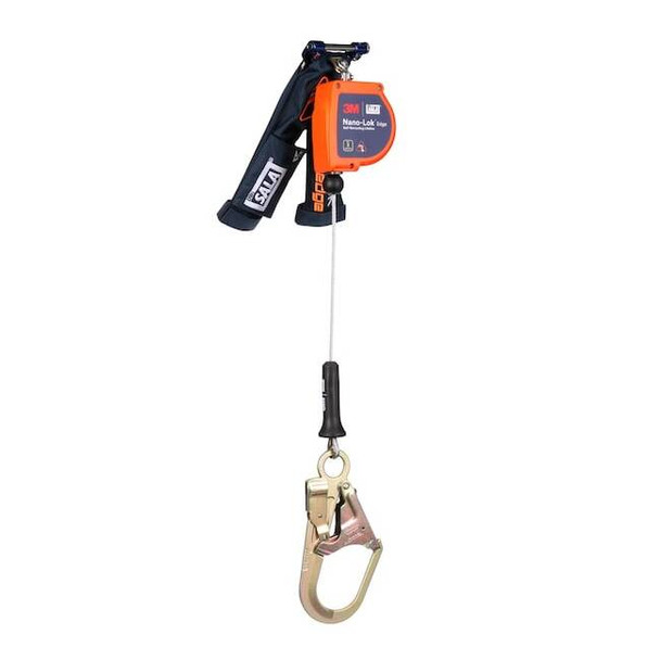 DBI-SALA Self-Retracting Lifeline, 7 1/4 ft Length, Rebar Hook, Steel, 1 Leg(s)