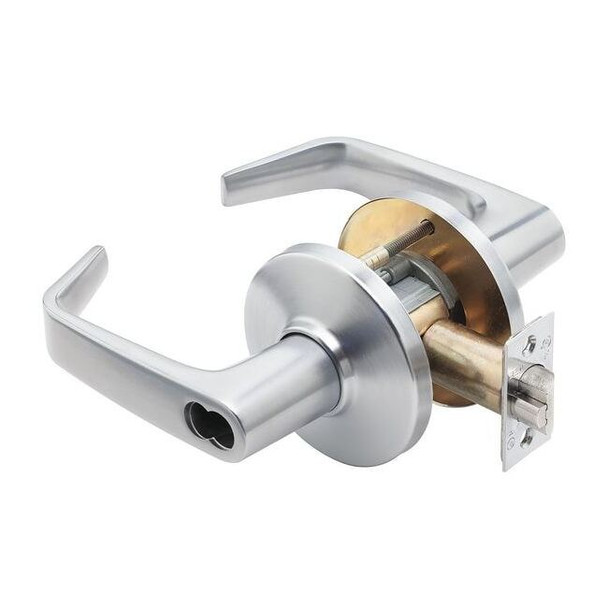 Stanley Security Lever Lockset,Mechanical,Dormitory,Grd.1 9K37T15DS3626