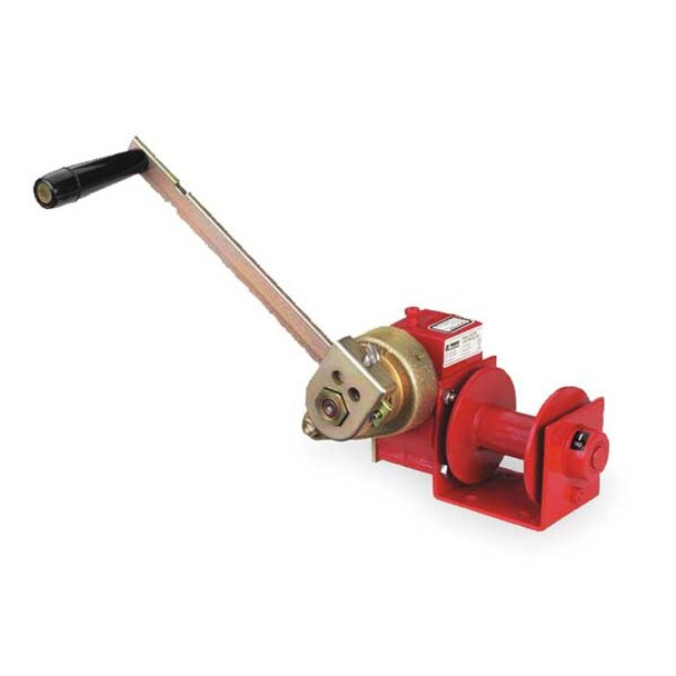 Thern Hand Winch,Worm Gear,w/Brake,1000 lb. 4622PB Thern Hand Winch,Worm Gear,w/Brake,1000 lb. 4622PB