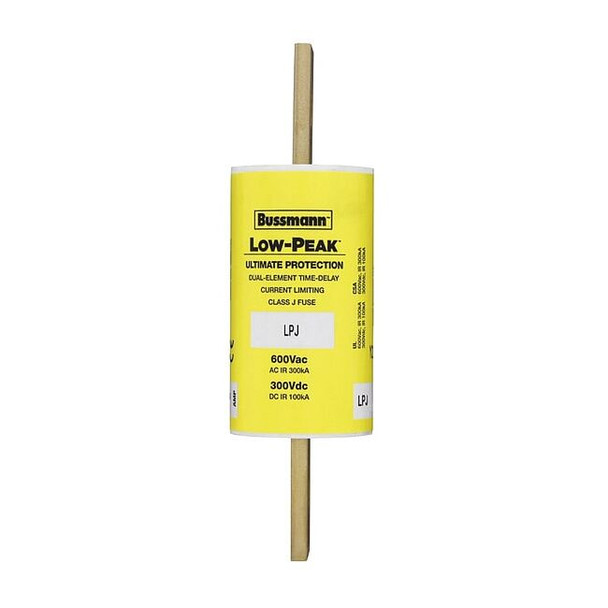 UL Class Fuse, J Class, Time-Delay, 125A, 600V AC, Non-Indicating