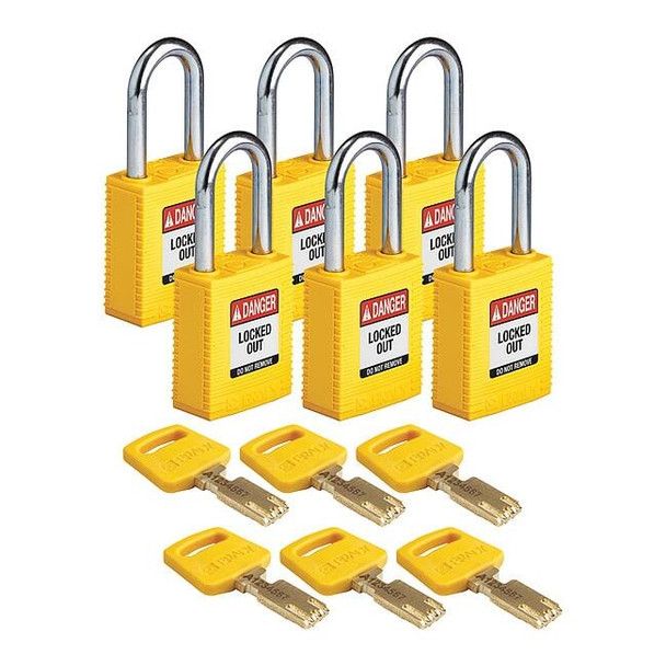 Brady NYL-YLW-38ST-KA6PK