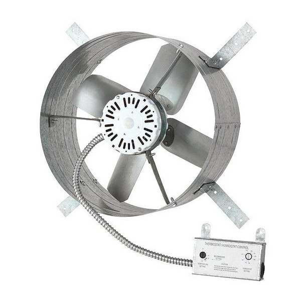 Dayton 1650 CFM Gable Mount Attic Fan, 120V 10W199