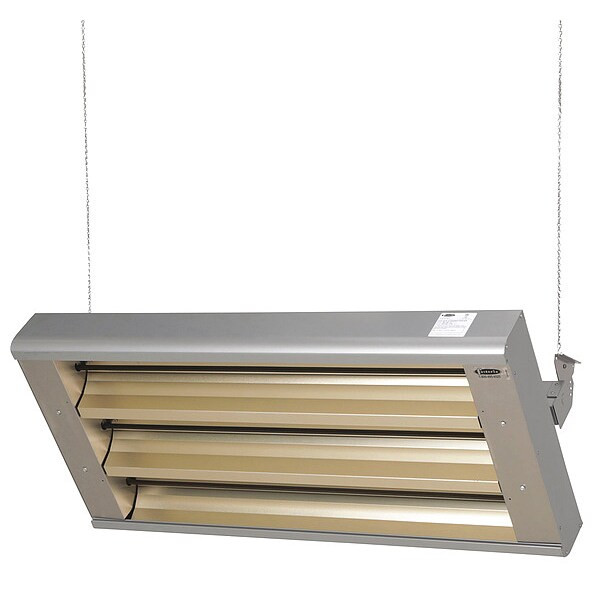 Electric Infrared Heater, 1 or 3 Phase, Aluminum, 480V AC