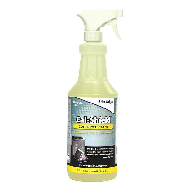 Nu-Calgon Coil Protectant, 1 qt, Bottle, White 4148-32