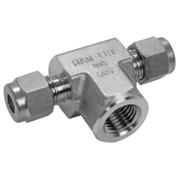 Ham-Let 1/4" Compression x FPT SS Female Branch Tee 772LF  SS 1/4 X 1/4