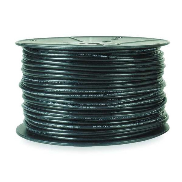 Carol Coaxial Cable,RG-6/U,Black C5886.31.01