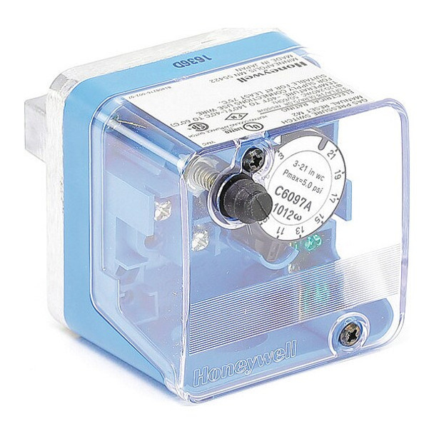Honeywell Air Switching Valve,1-20 in wc,1/4" NPT C6097A3012