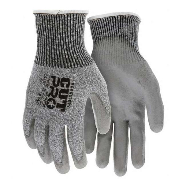 Cut-Resistant Gloves, Cut Level A2 ,Dipped ,Polyurethane ,Smooth ,XS ( 6 ) 12 PK