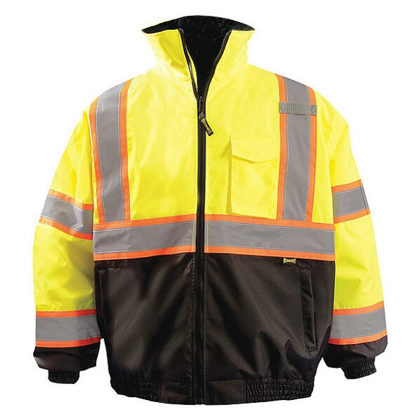 Occunomix Jacket, Polyester, Class 3 R, Yellow, XL LUX-350-JB2-YXL