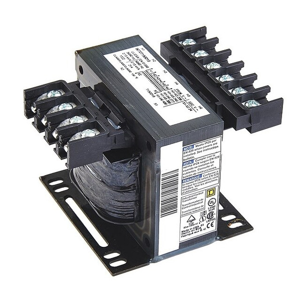 Control Transformer, 100 VA, Not Rated, 24V, 208/240/277/380/480V
