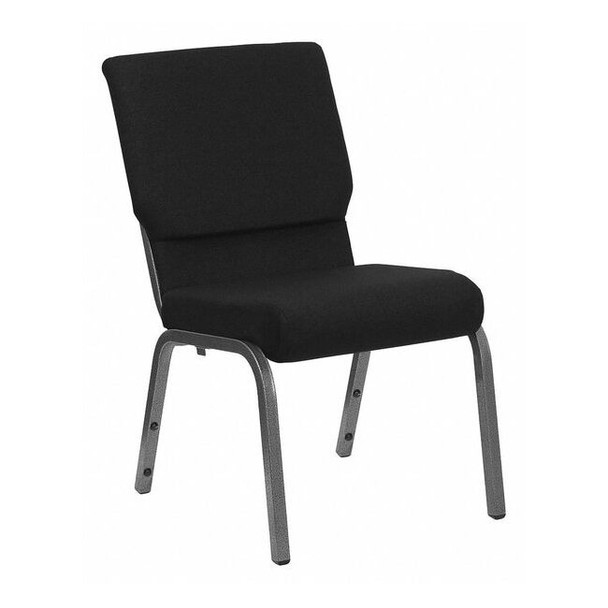 Flash Furniture Fabric Church Chair,Black XU-CH-60096-BK-SV-GG