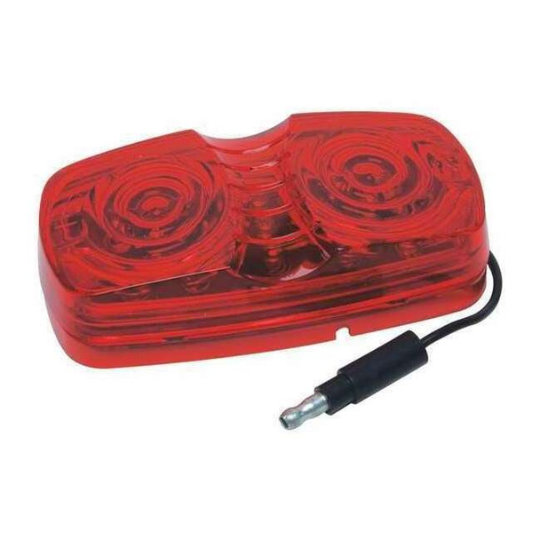 Roadpro LED Double Bubble Sealed Light,Red,4x2 RP-1375R