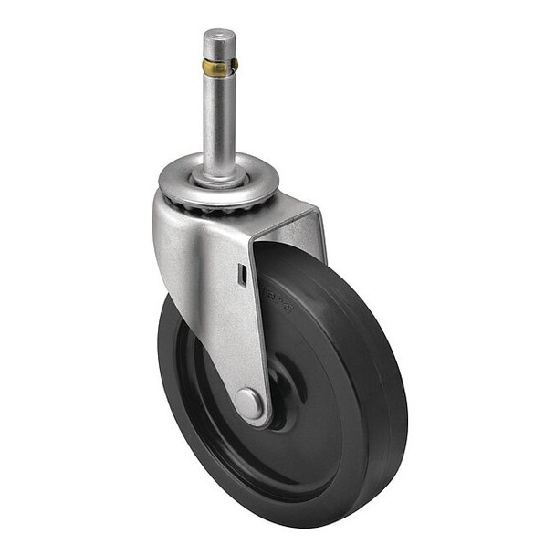 4" X 15/16" Non-Marking Polyolefin Swivel Caster, No Brake, Loads Up To 150 lb
