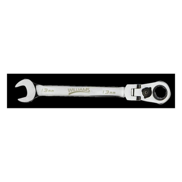 Williams Ratcheting Combo Wrench,Flex-Head,18mm JHW1218MRCF