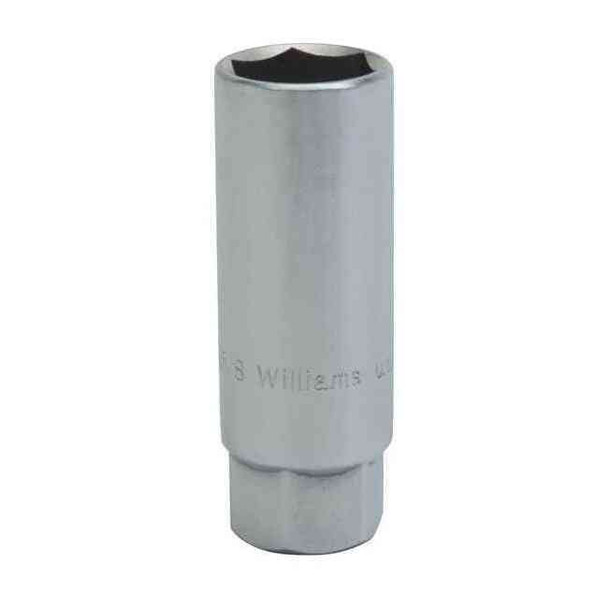 Williams 3/8" Drive, 5/8" SAE, Socket, 6 Points, Deep 3/8" D,6Pt,5/8 JHW31301