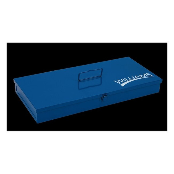 Metal Socket Set Tool Box, Steel, Blue, 30-1/4 in W x 11-1/2 in D x 4-3/4 in H