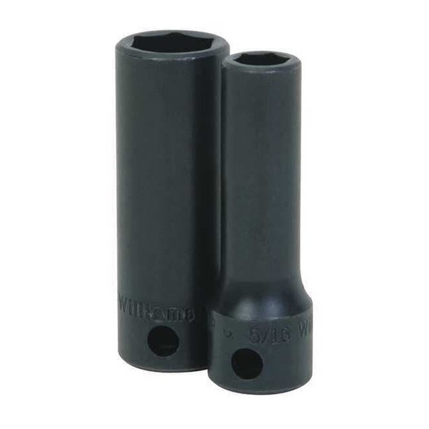 3/8" Drive Impact Socket Black Industrial, Deep 3/8" D,6Pt 23mm