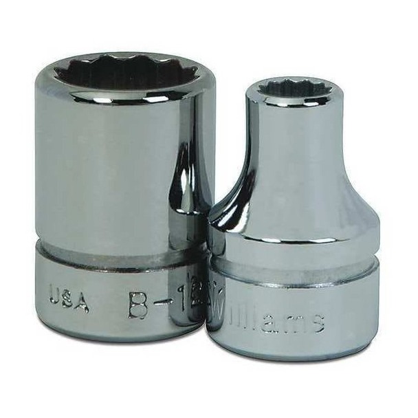 Williams 3/8" Drive, 17mm Metric Socket, 12 Points, 3/8" D,12Pt,17mm JHWBM-1217