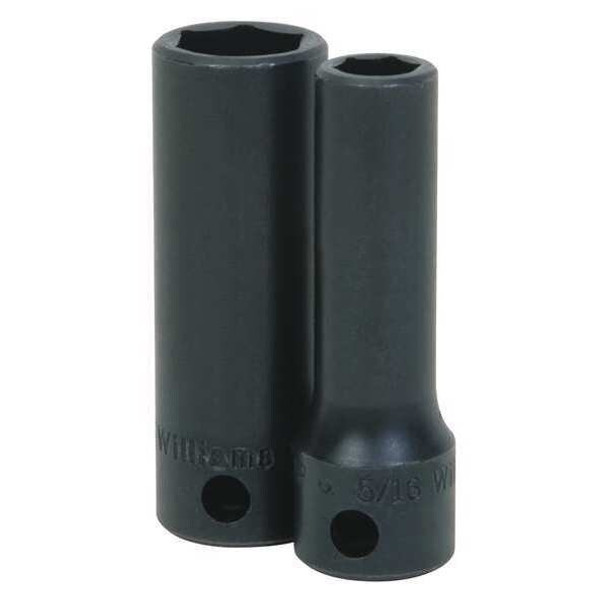 Williams 3/8" Drive Impact Socket Black Industrial, Deep 3/8" D,6Pt 9mm 12M-609