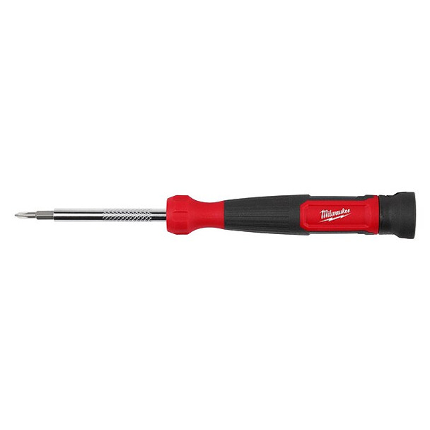 Milwaukee Tool Multi-Bit Screwdriver,Chrome,6 pcs 48-22-2930