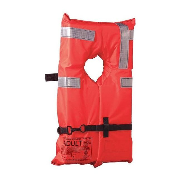 Kent Safety Life Jacket,Adult,Type I,Collar Style 100100-200-004-12