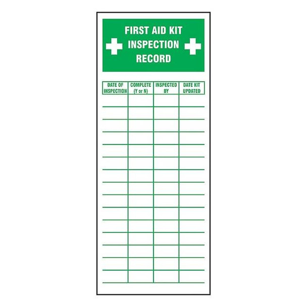Accuform Inspection Label, Green/White, Polyester LFSD516XVE