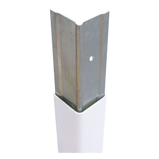 Manufacturer Varies Corner Guard,White,Aluminum/PVC,4 ft H PVC-A-2-WH