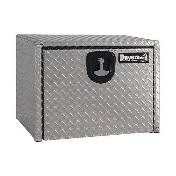 24x24x24 Inch Diamond Tread Aluminum Underbody Truck Box with 3-Pt. Latch