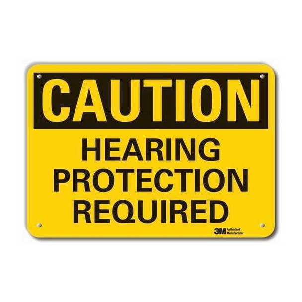 Lyle Caution Sign,10 in H,Aluminum, LCU3-0306-RA_14x10 LCU3-0306-RA_14x10