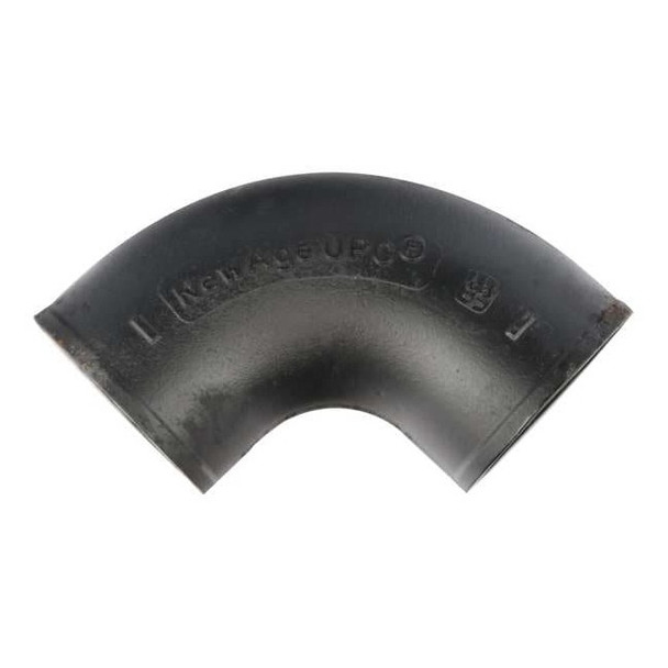 90 Degrees  Elbow 1/4 Bend, 2" Pipe, Female Socket, Cast Iron, 0 psi