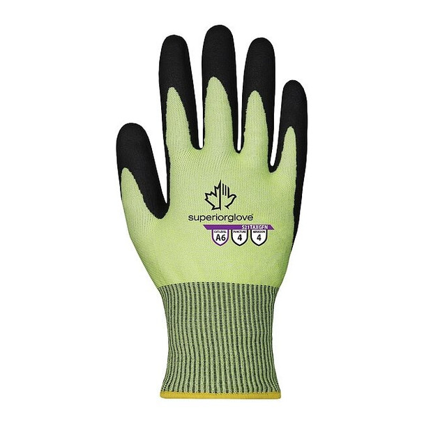 String Knit, Nitrile, Not Applicable, Palm, 4 Abrasion Level, XL 1 PR