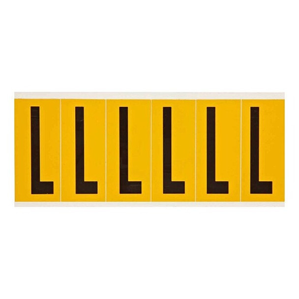 Brady LetterLabel,Vinyl,3-1/2inH,1-1/2inW 1550-L