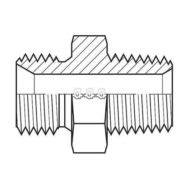 Adaptall Hose Adapter,1",BSPP,3/4",NPT 9007-1612