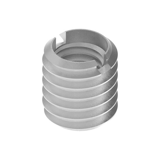 Thin Wall Self Locking Thread Insert, M8-1.25 Int Thrd Sz, Steel, 5 PK