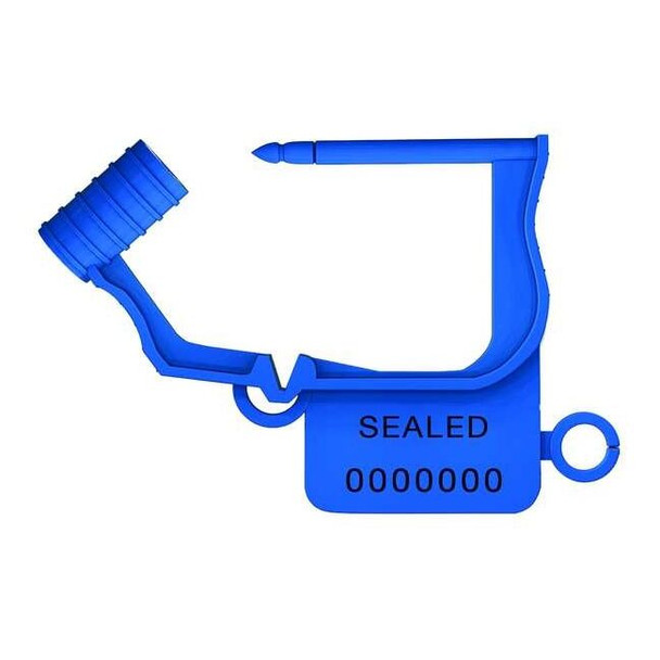 Universeal Padlock Seals,Blue,Plastic,PK50 UFLEX BLUE50