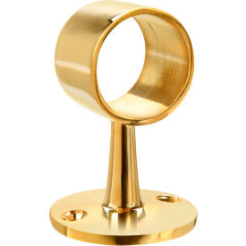 Lavi Industries Flush Center Post for 1.5"" Tubing Polished Brass