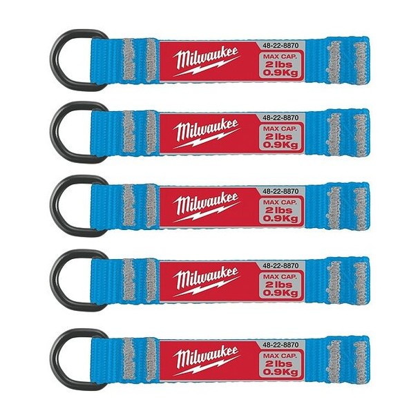 Milwaukee Tool 5 pc. 2 lb. D-Ring Web Attachment, PK5 48-22-8870