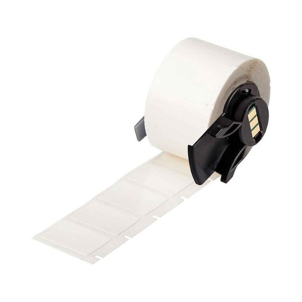 Brady Wraparound Label, White, Vinyl, 3/4 in W M6-18-498