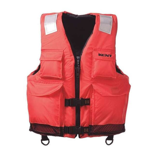 Kent Safety Life Jacket,4XL/7XL,15.5lb,Foam,Orange 150200-200-110-23