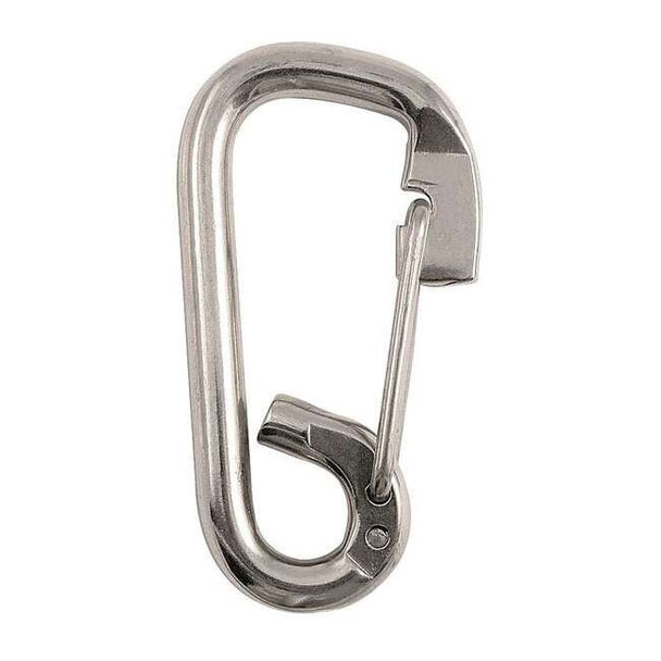 Lucky Line Spring Snap, HD, Steel, L 3 3/16 In, Snap Opening: 9/16 in 4GGP7