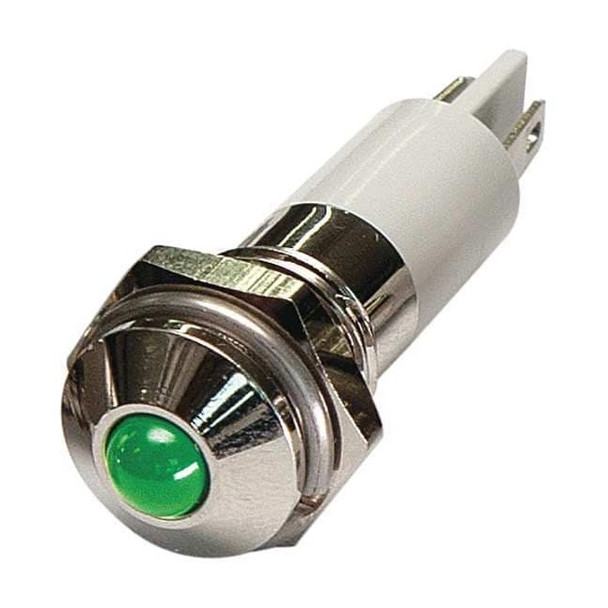 Manufacturer Varies Raised Panel Light, Green, 110 V AC 24M083