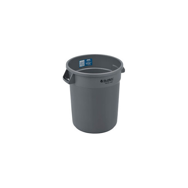 Global Industrial Plastic Trash Can - 20 Gallon Gray