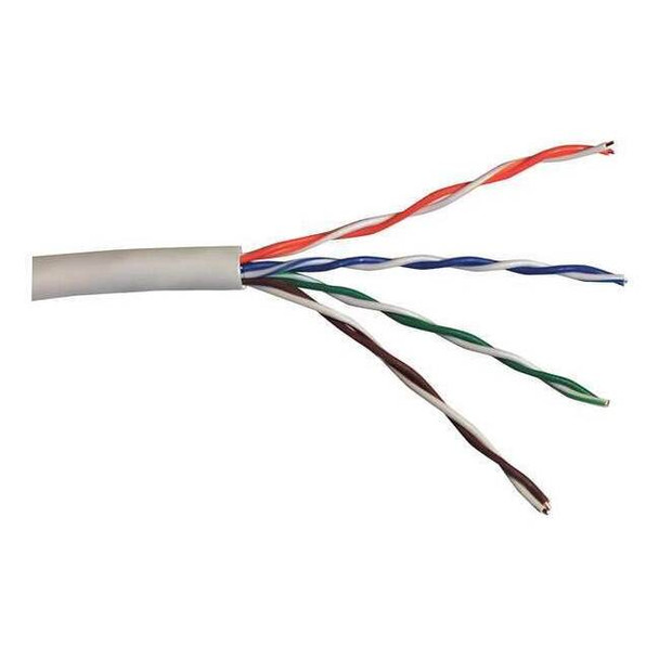Carol Data Cable,Cat 5e,24 AWG,1000ft,White CR5.30.02