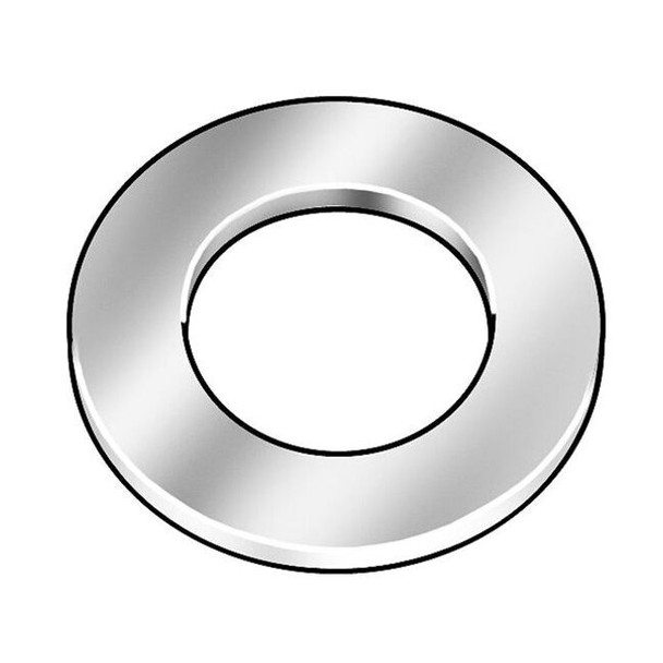 Flat Washer, For Screw Size 3/8 in ,Steel Zinc-Plated Finish, 25 PK