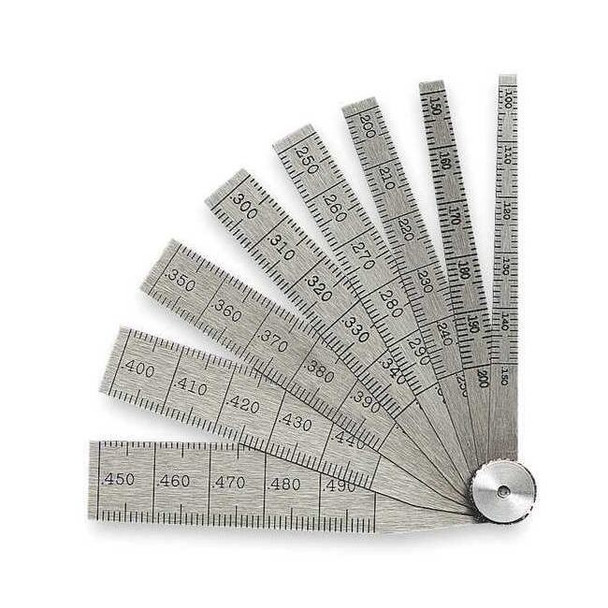 Starrett Taper Gauge Set,Graduations 0.001 in 269A