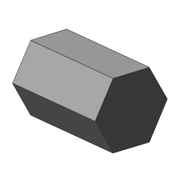 Manufacturer Varies Carbon Steel Hex Bar,36 in L,1 in W 18H1-36