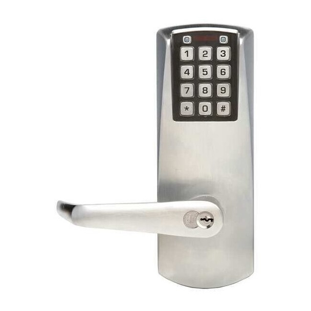 Powerplex Electronic Lock,Satin Chrome,12 Button P2051BLL62641