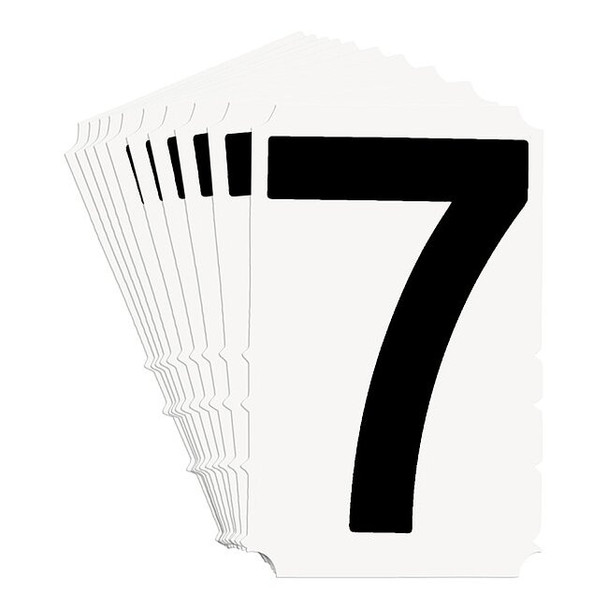 Brady NumberLabel,3-3/4inH,2-1/4inW,PK10 5100P-7