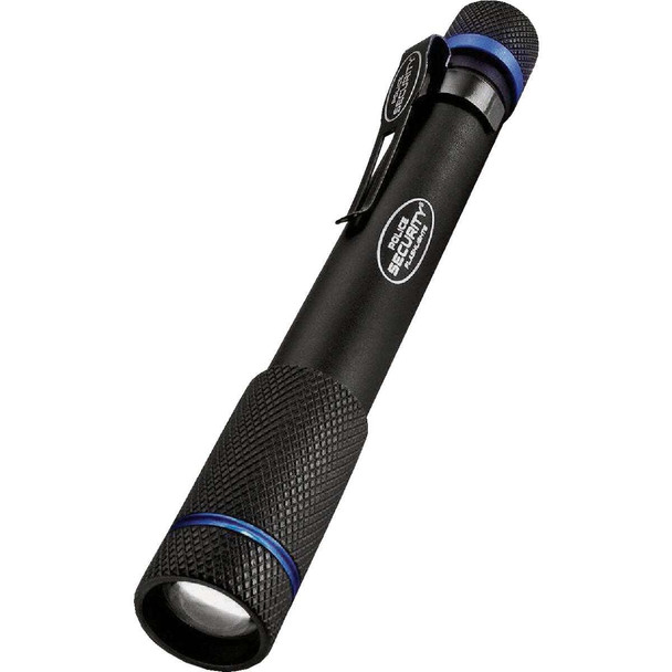Police Security Aura 270 Lm. 2AAA Aluminum LED Penlight, Black 98394