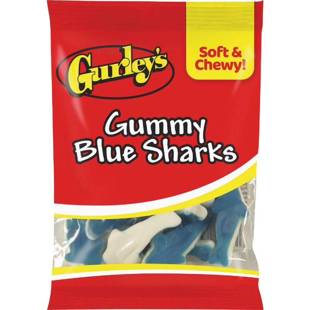 Gurley's 4.5 Oz. Gummy Blue Sharks 743781 Pack of 12
